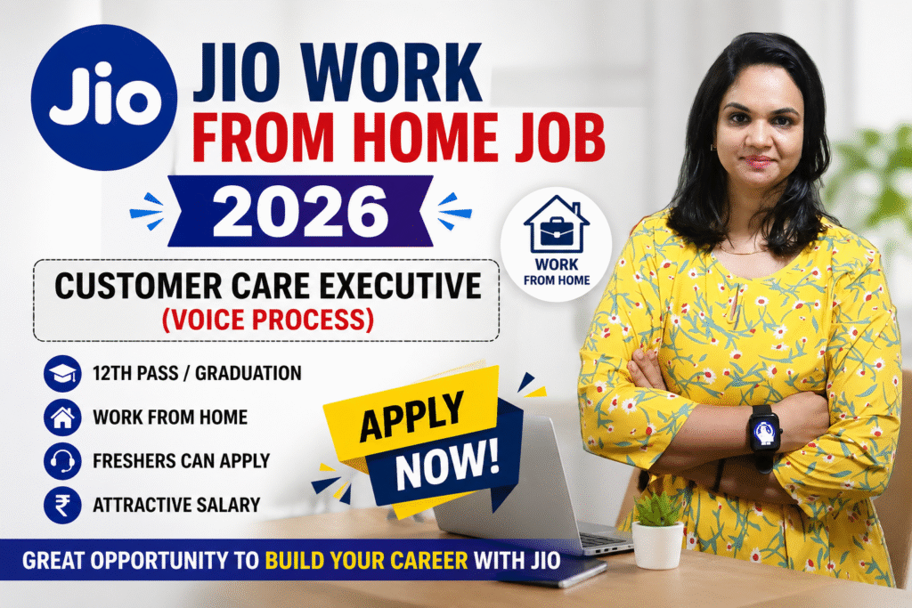 Jio Work From Home Job 2026: