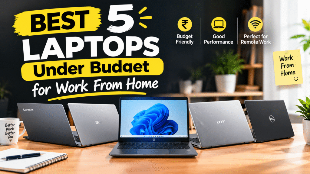 5 Best Laptops for Work From Home Under ₹50,000 in India (2026)